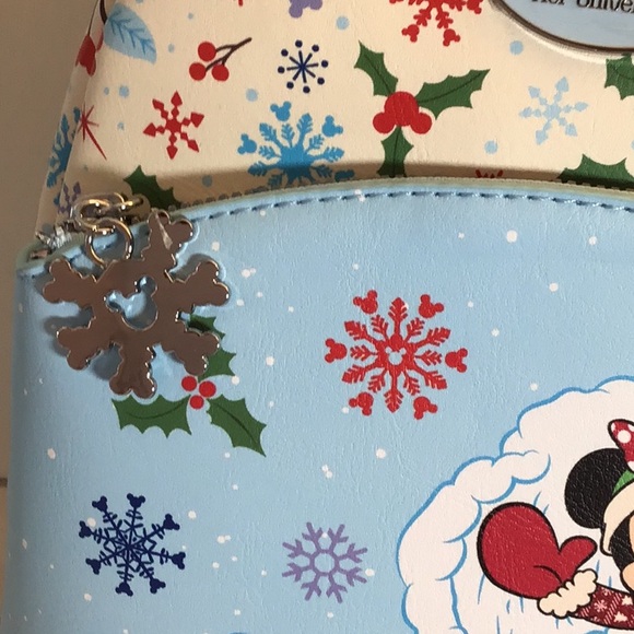Disney Mickey Minnie Christmas backpack NEW - Picture 5 of 6